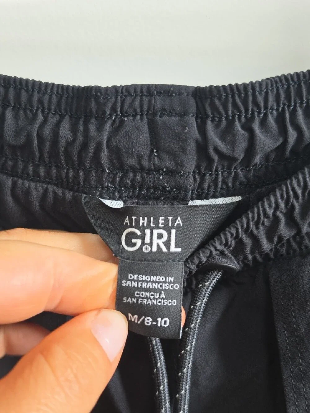 Athleta Kids Black Drawstring Jogger Pants